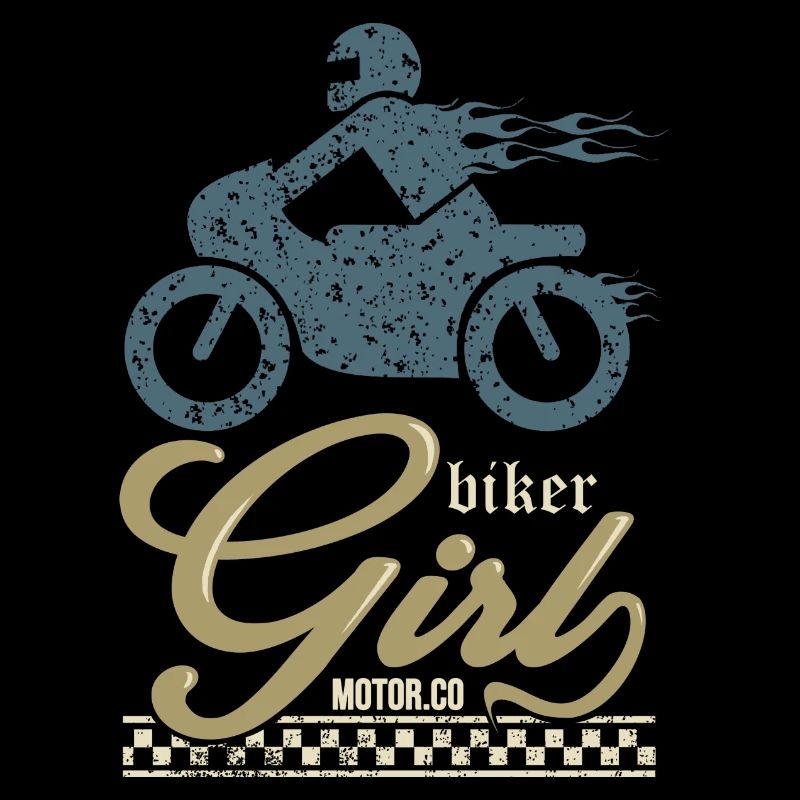 BIKER MÄDCHEN Motorrad Weihnachtsgeschenk Biker T-Shirt