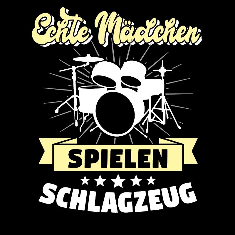 Schlagzeugerin Echte Mädchen Drummerin Geschenk