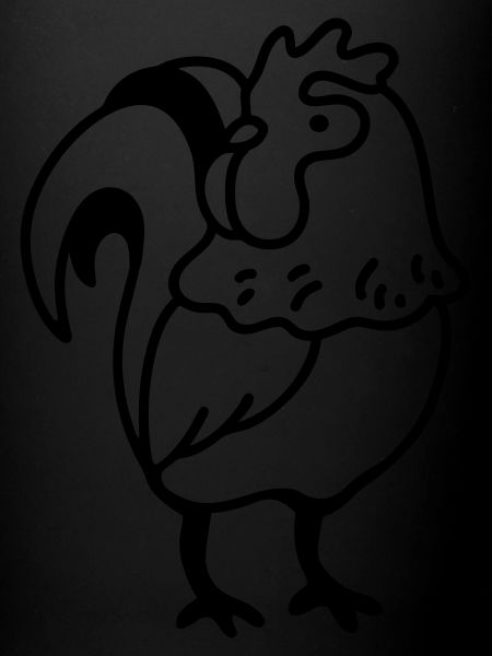 Comic Rooster - line