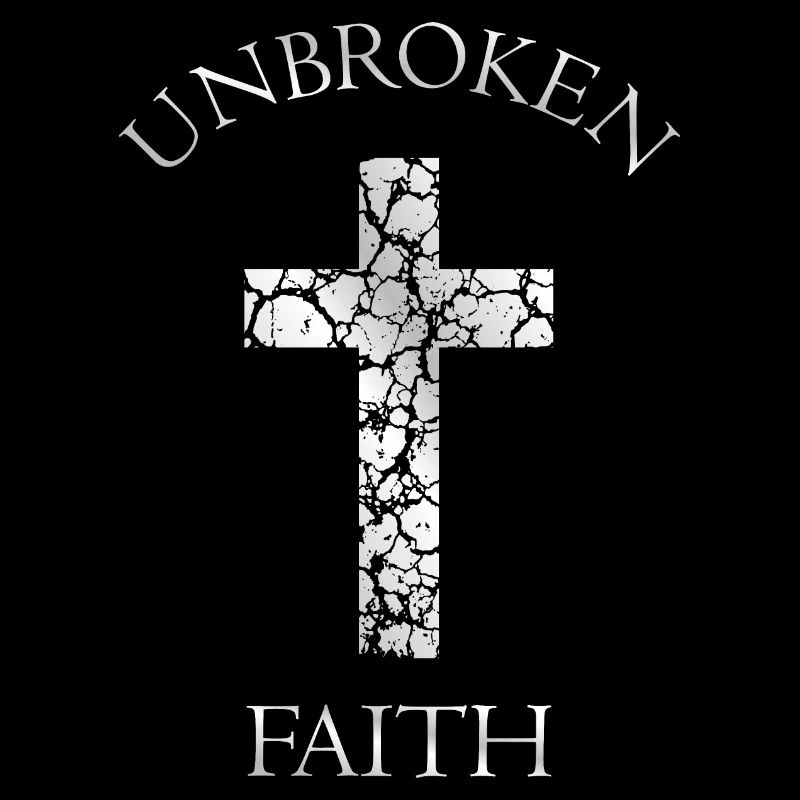 Unbreakable faith, cracked cross