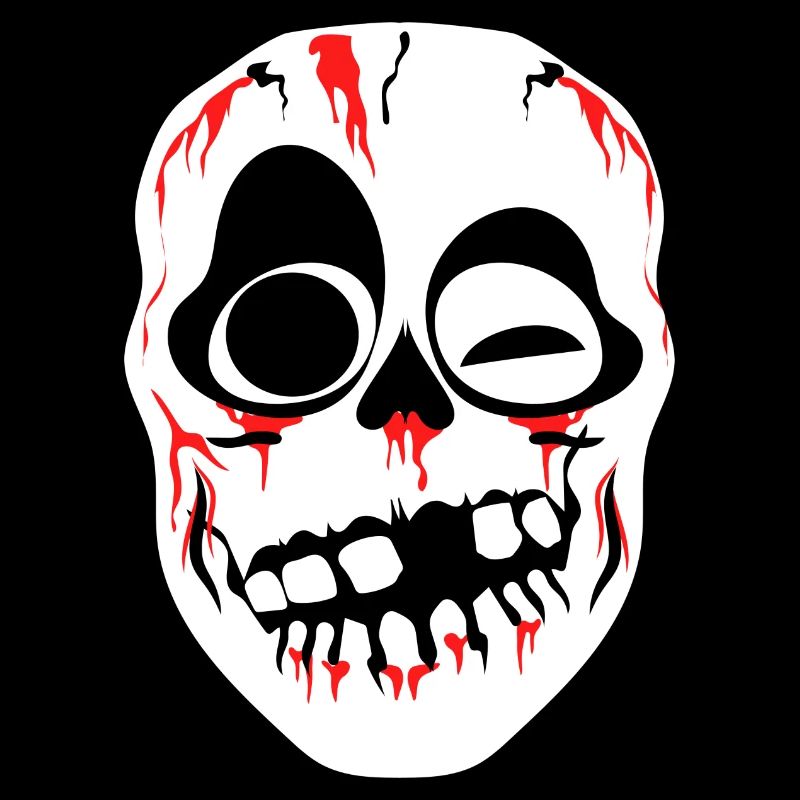 human skeleton skull top novelty