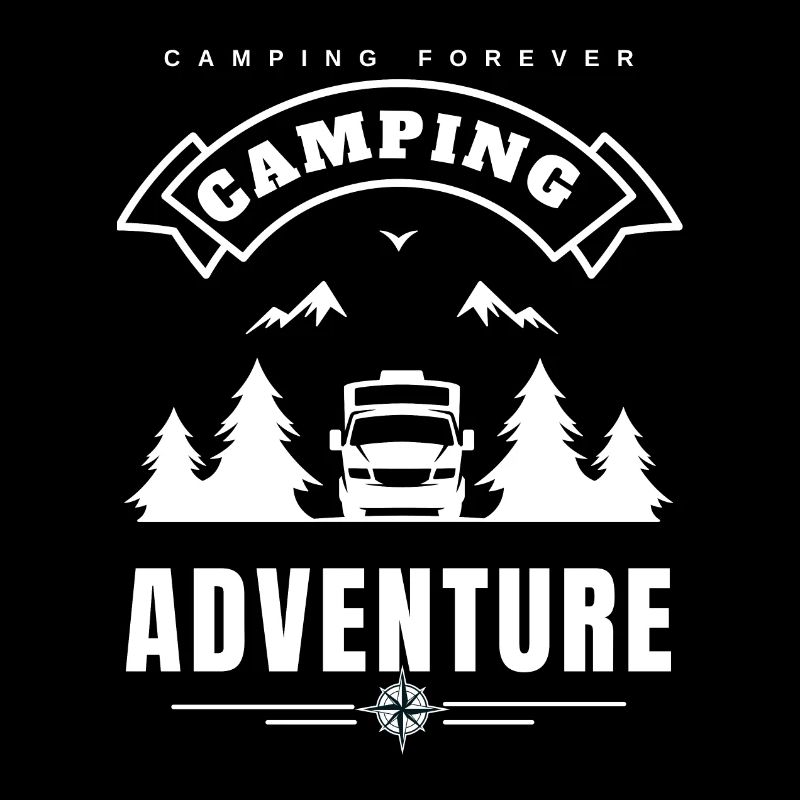 CAMPING ADVENTURE -white text