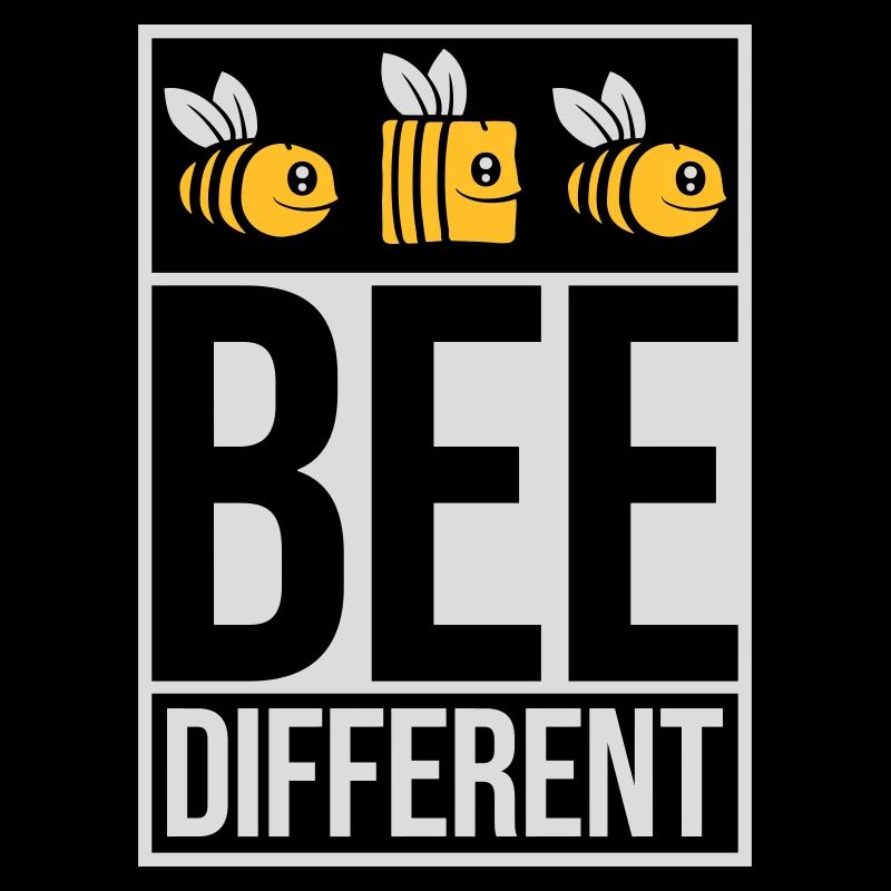 bee different Spruch Zitat