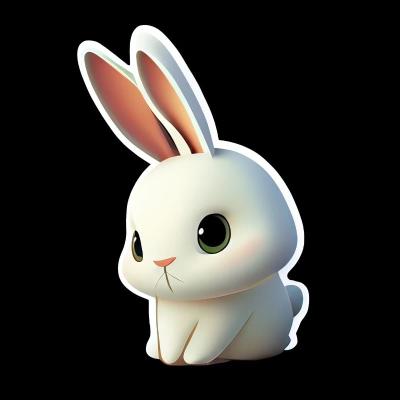 Mignon petit lapin comique 1