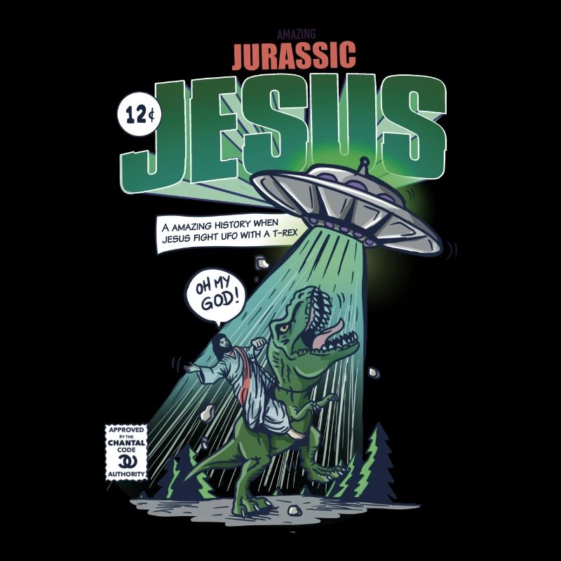 Dinosaur Jesus vs ufo