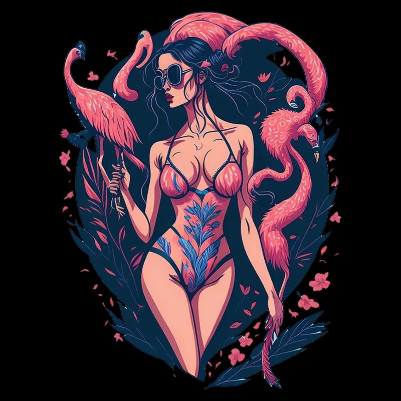 Flamingo-Mädchen