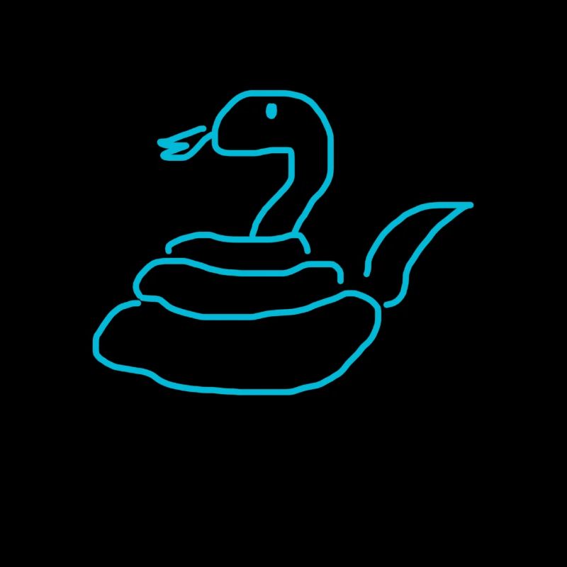 Tablier de chef avec serpent bleu