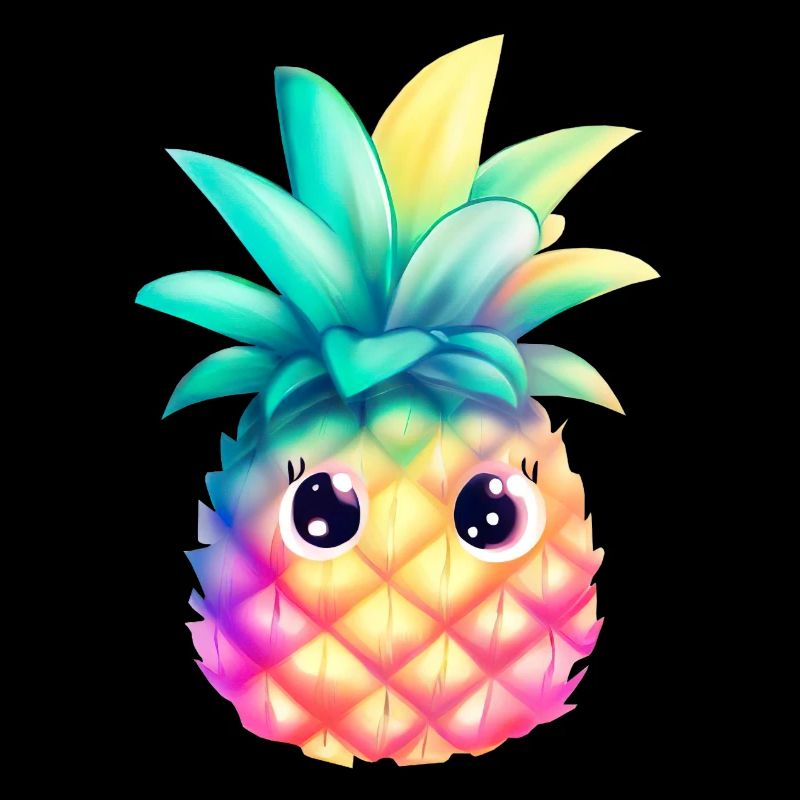 Cute Colorful Pineapple Summer Fruit Holiday Gift