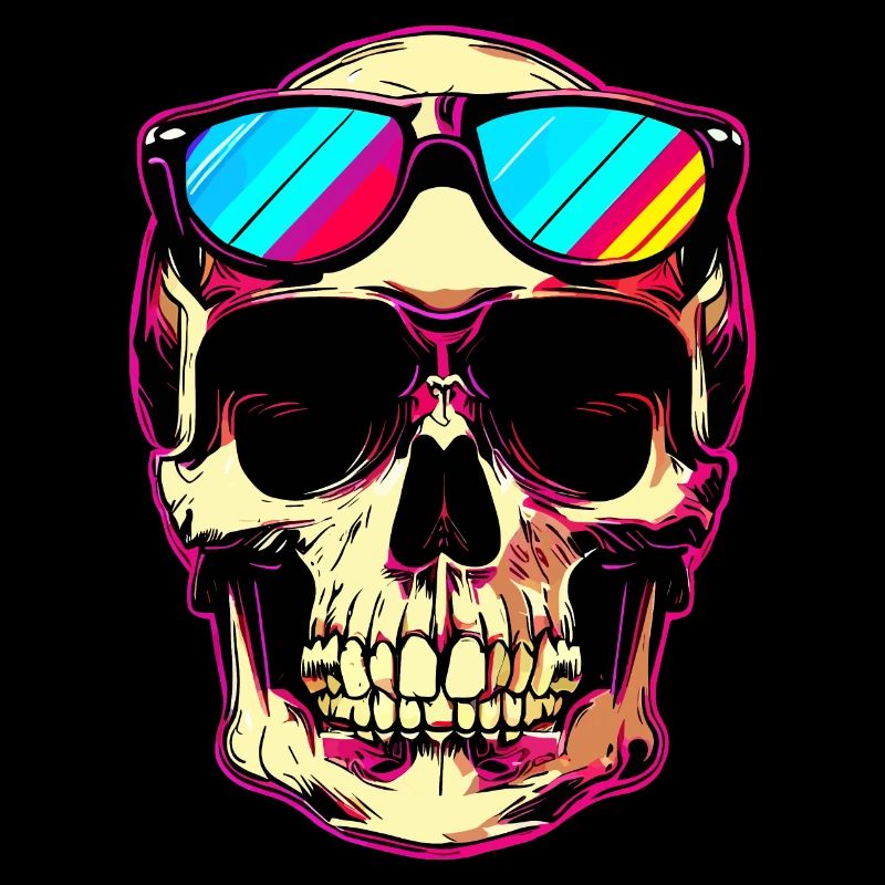 Skull and sunglasses