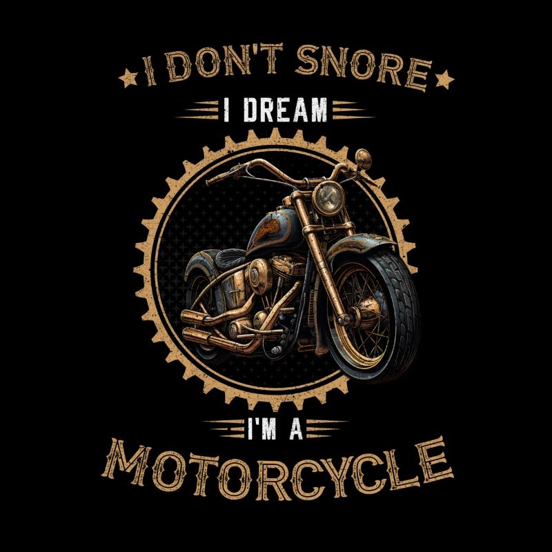 Schnarchen Motorrad Shirt Chopper Biker