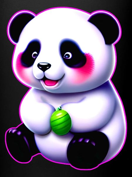 Mignon bébé panda ours