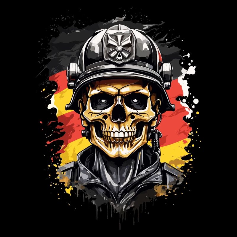 Crânes de héros pompiers allemands