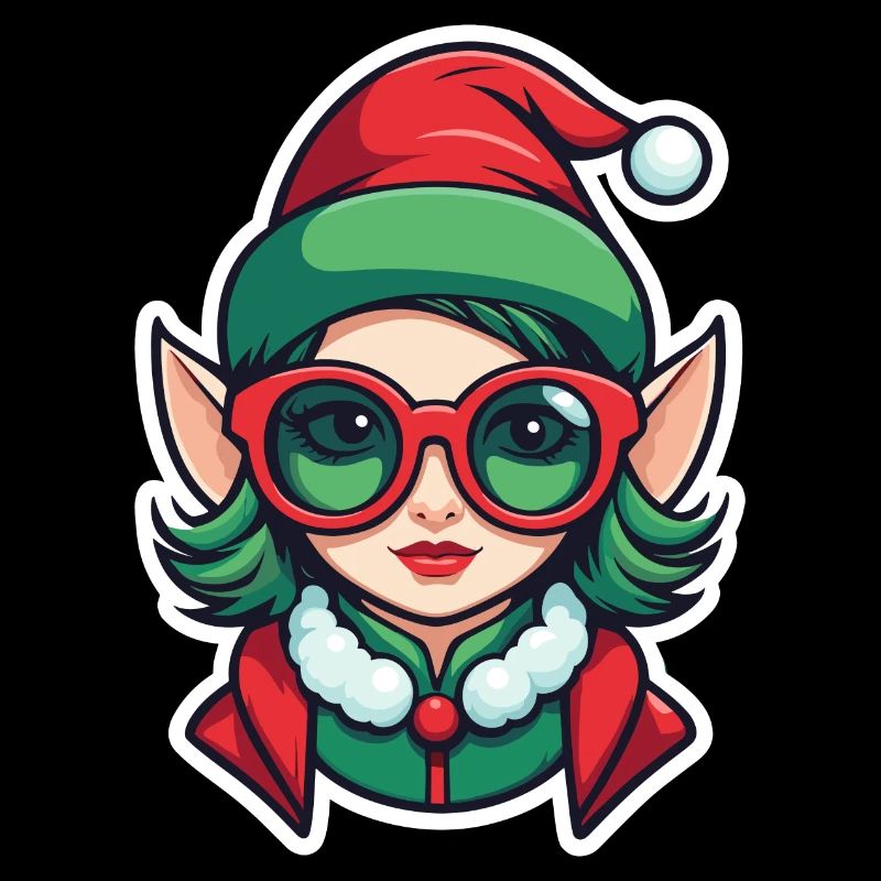 Dessin de Noël elfe