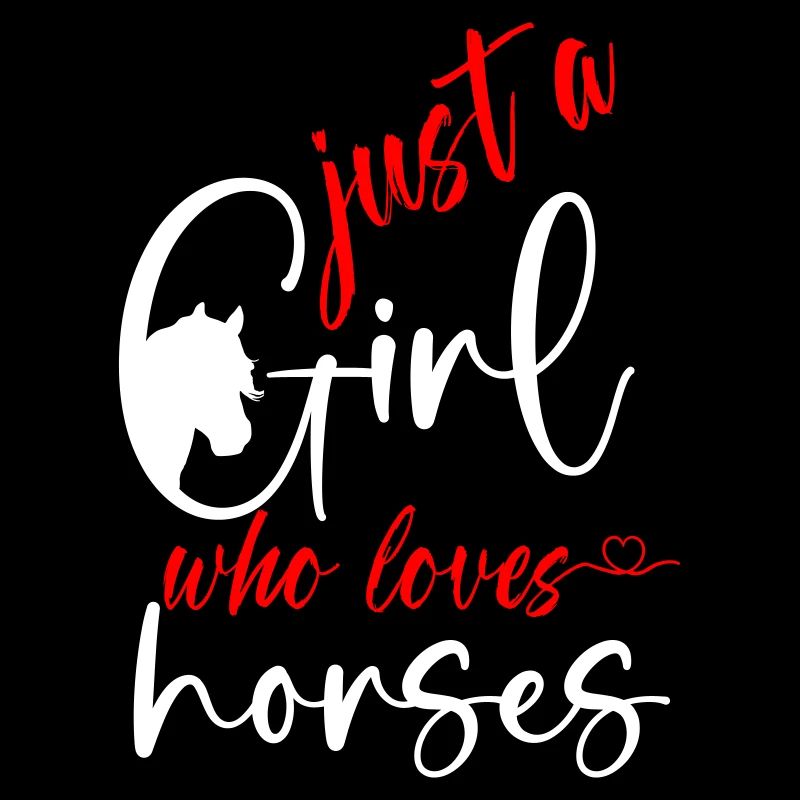 Juste une fille qui aime les chevaux blanc