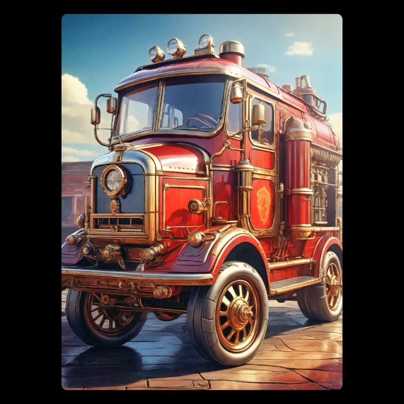 Camion de pompiers steampunk 1.8