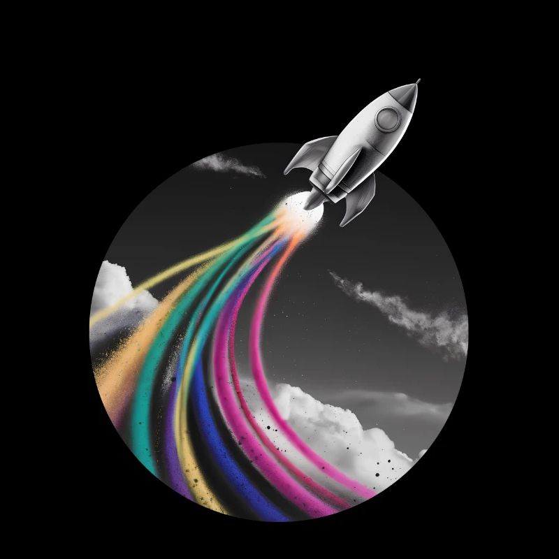 Colorful Spray Rocket