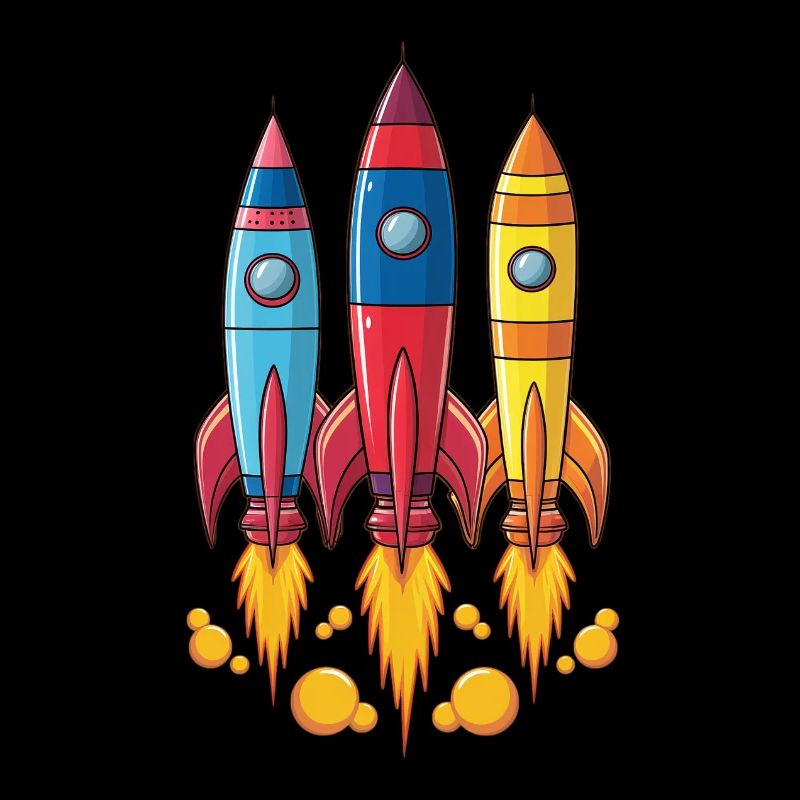 Bunte Raketen Start ins Abenteuer