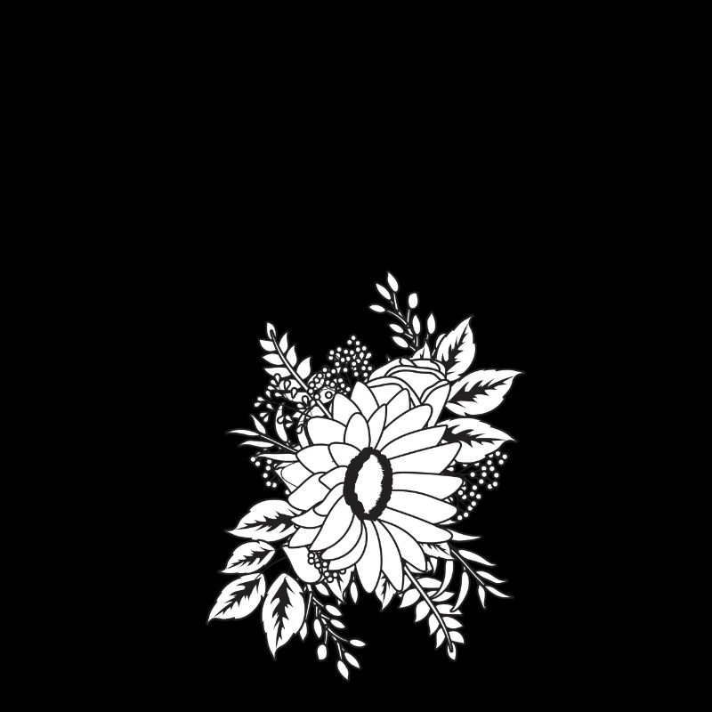 Nummer 2 Schwarze Blumen - 2. Blumenjubiläum