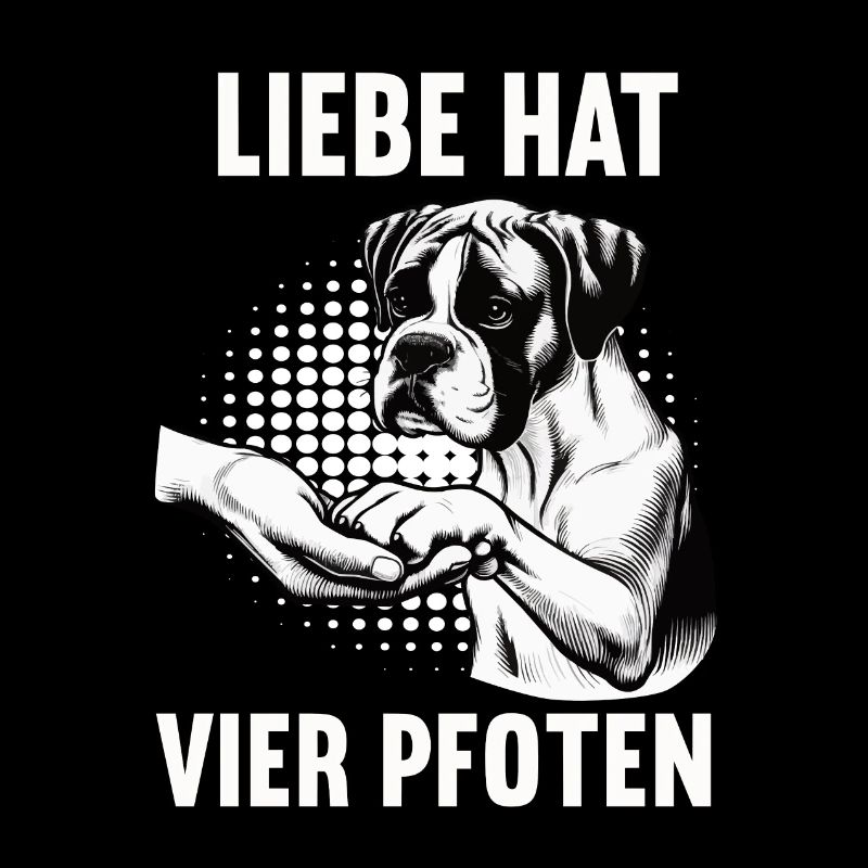 Liebe hat Vier Pfoten Boxer Boxerhalter Boxerhund