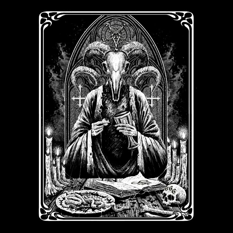 Satanic Occult Dark Art Devil 666 Pentagram