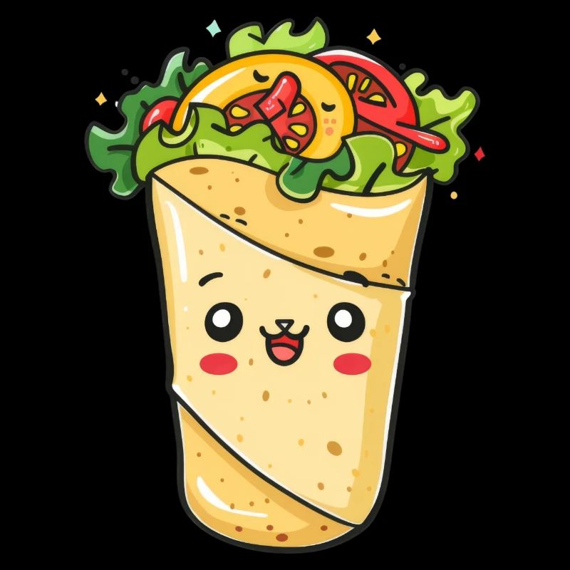 Süßes Burrito Comic