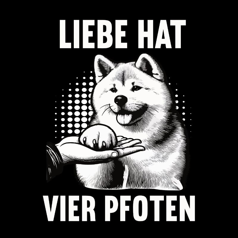 Liebe hat Vier Pfoten Akita Akitabesitzer Akitas