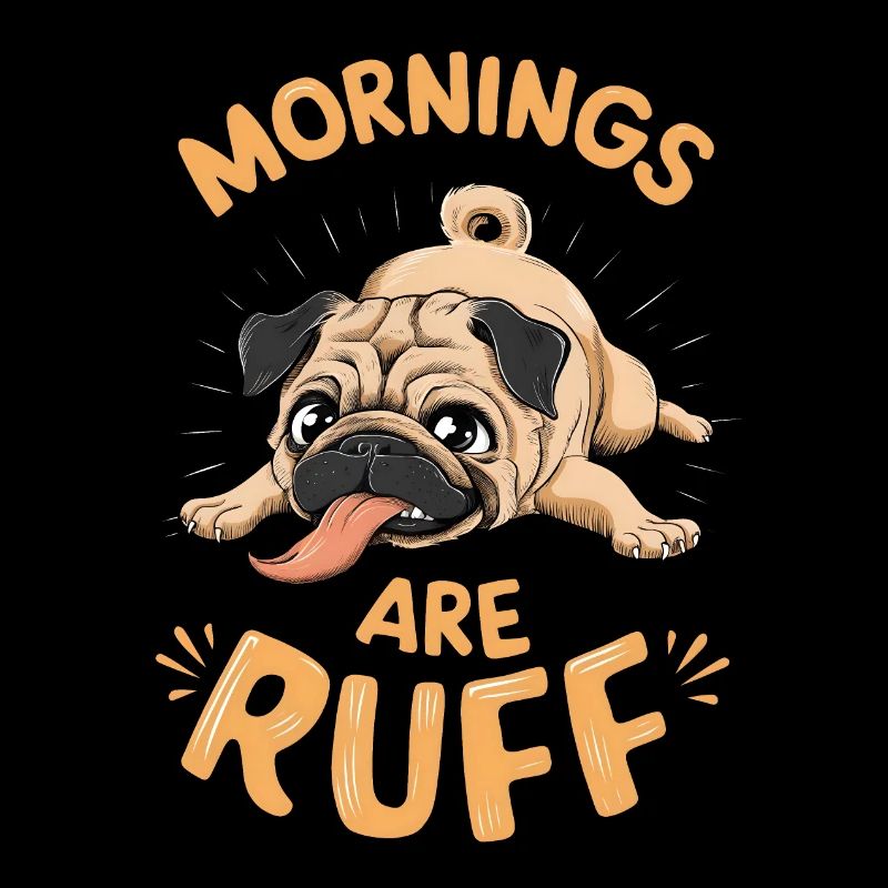 Pug - Mornings are ruff