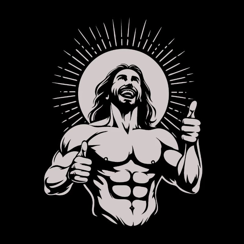 Conception de la bonne humeur de Jésus-Christ – Salut heureux