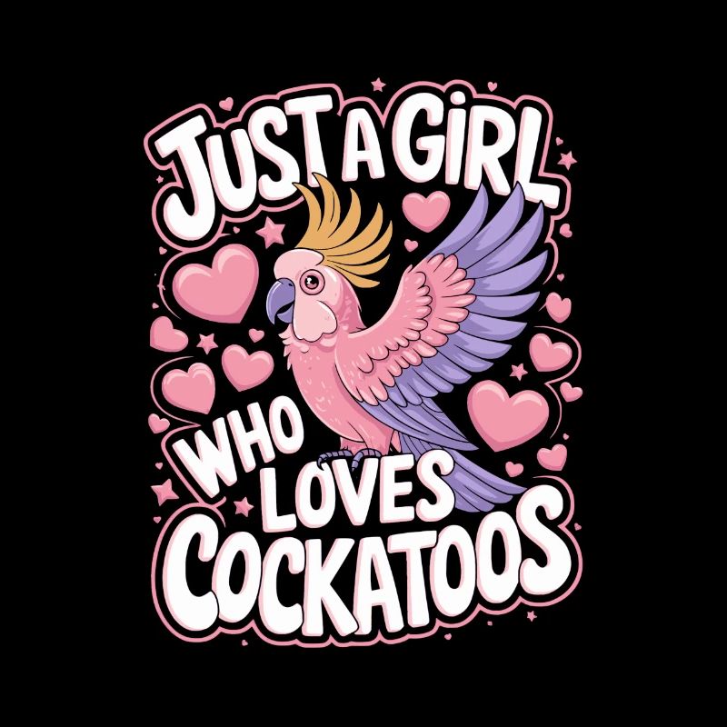 Kakadu Papagei Mädchen Spruch