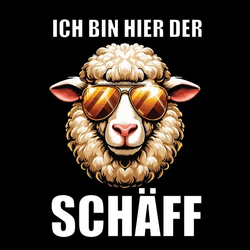 Ich Bin Hier Der Schäff Schaf Schafe Schäfer Mäh