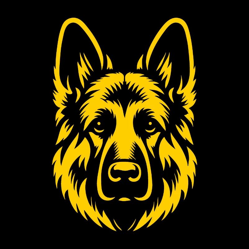 Berger jaune - Design unique pour chien