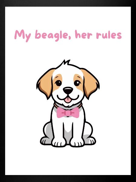 My beagle, her rules