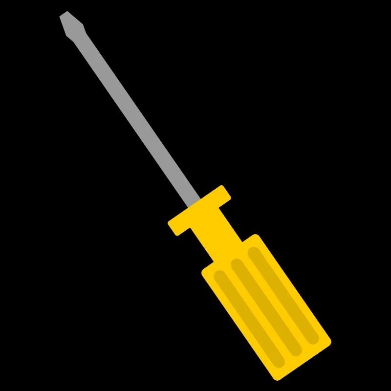 Vintage Screwdriver Tool Illustration