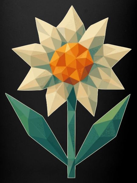 Fleur géométrique - Edelweiss