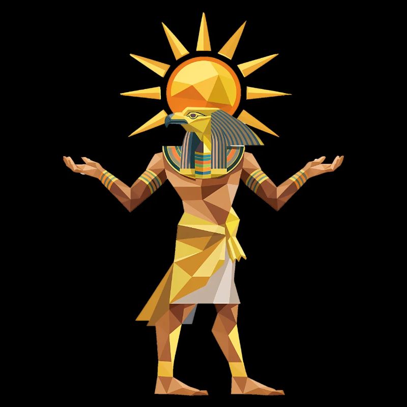 Sungod Ra - Cooles Low-Poly-Logo