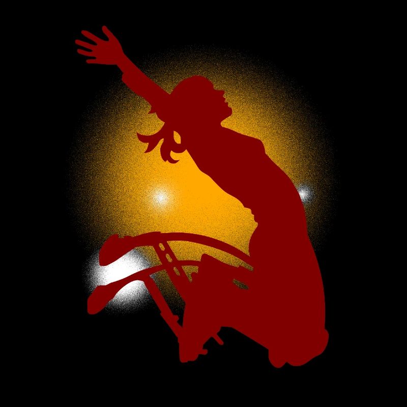 Soleil Cheering Silhouette Saut