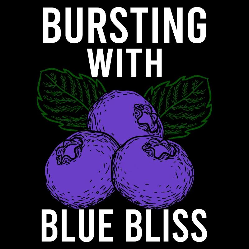 Blueberry Funny Fruit Fruit Blueberry Vintage