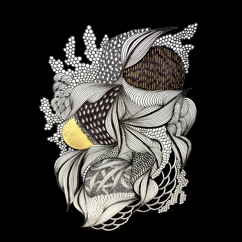 Leaf Fabric Feather Light Pattern