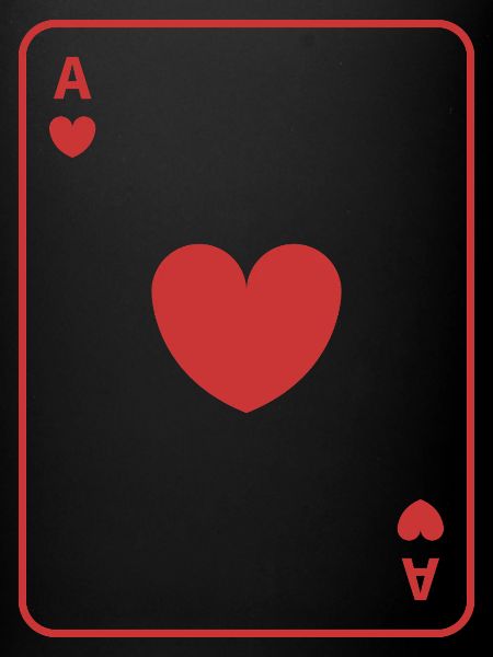 Red ace of hearts