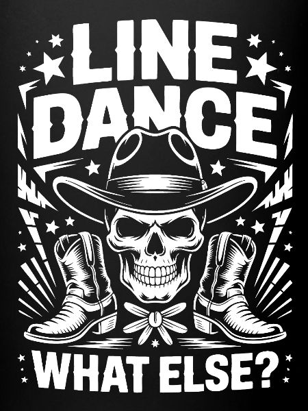 Line Dance Skull Western