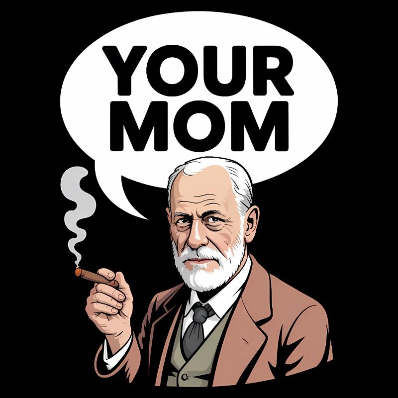 Deine Mutter – lustiges Sigmund Freud T-Shirt