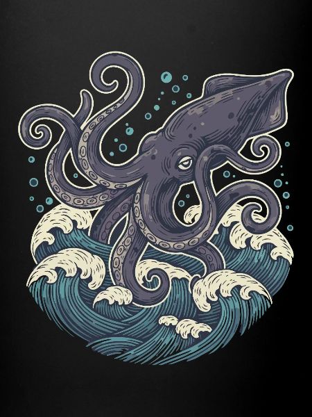 Calmar Géant Kraken des Profondeurs