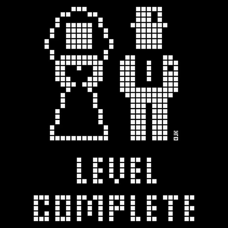 Level Complete (Wedding / Bachelor Party / Pixel / W)