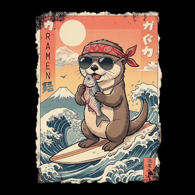 Kawaii Surf Otter