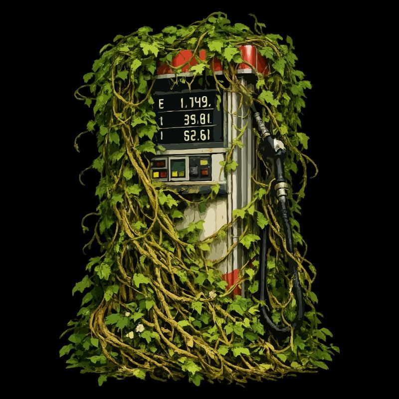 Efeu-Eingeschlossene Pumpe