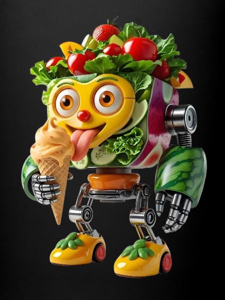Végétarien Robot Douceurs Compagnons
