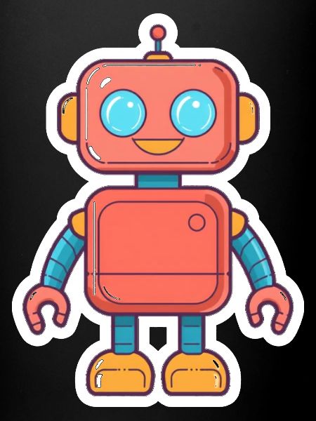 Cuddly Neon Robot