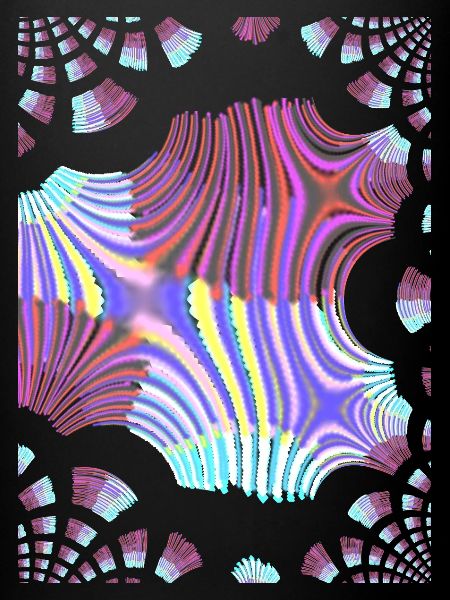 Spirale néon psychédélique