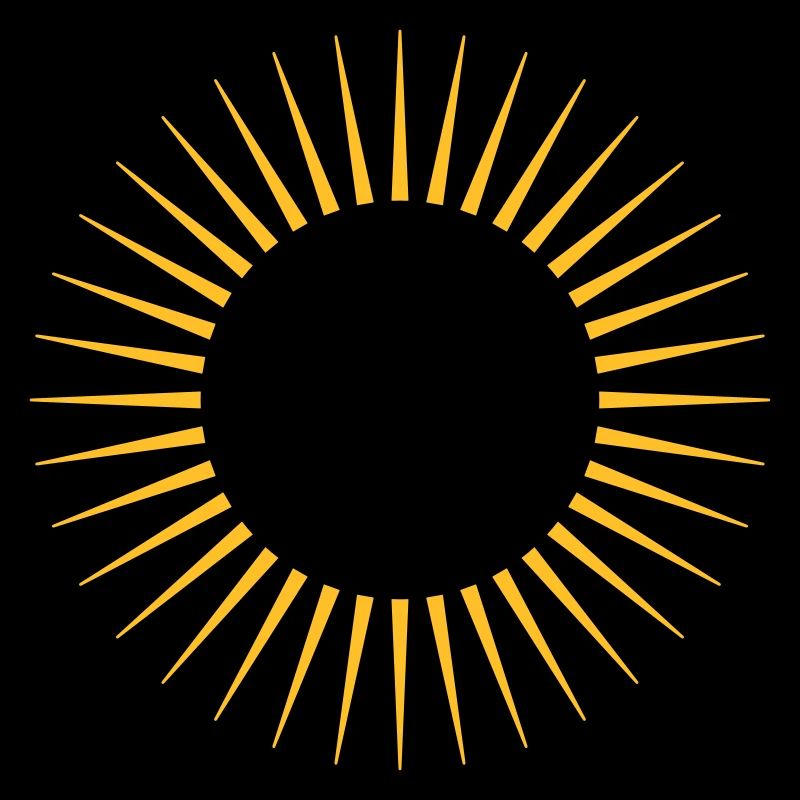 Rayons, soleil, votre conception, cadre