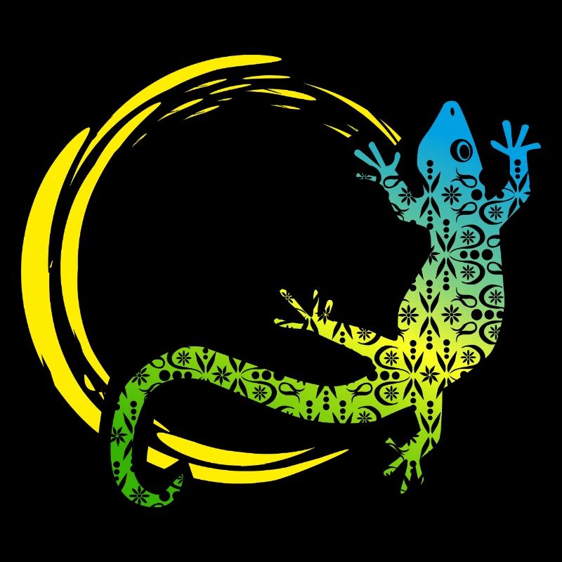 Design Gecko Lézard Soleil
